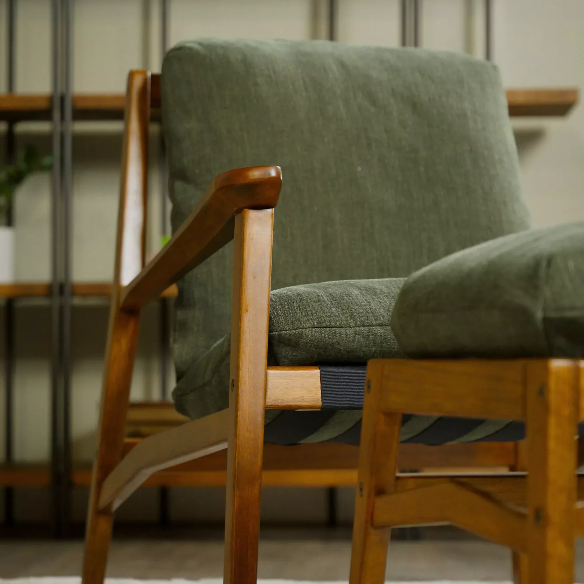Mid Century Lounge Chair + Ottoman - Image 78
