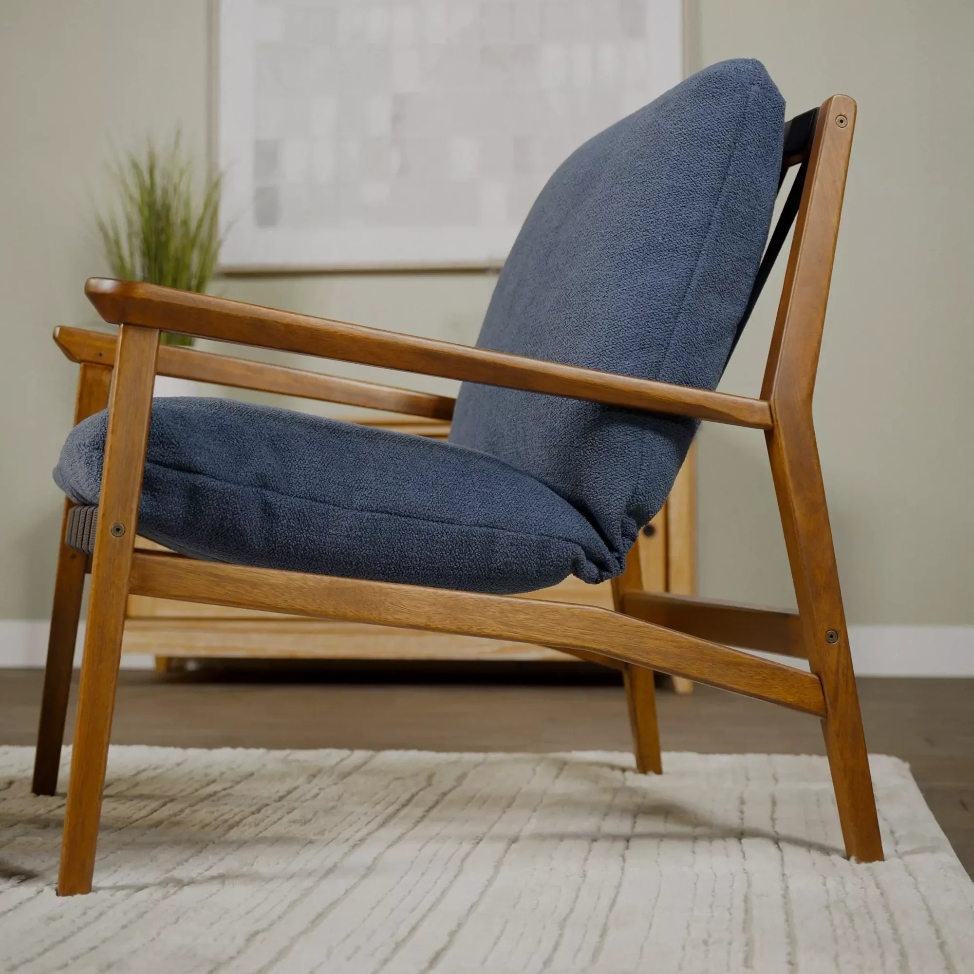 Mid Century Lounge Chair + Ottoman - Image 80