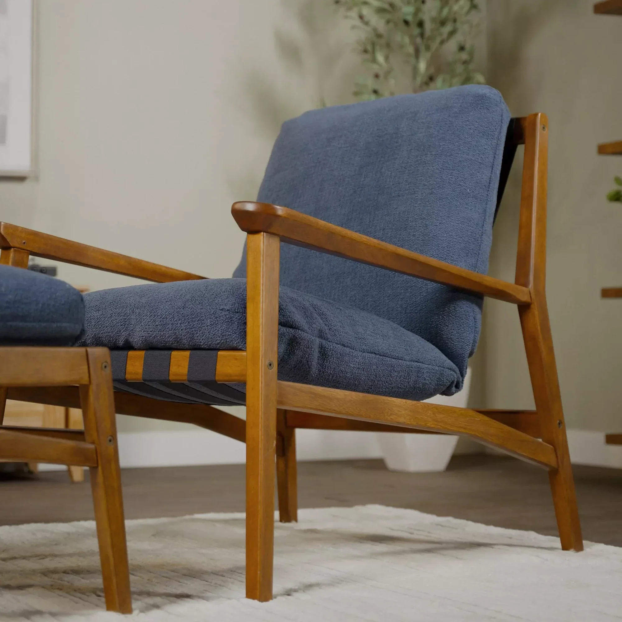 Mid Century Lounge Chair + Ottoman - Image 81