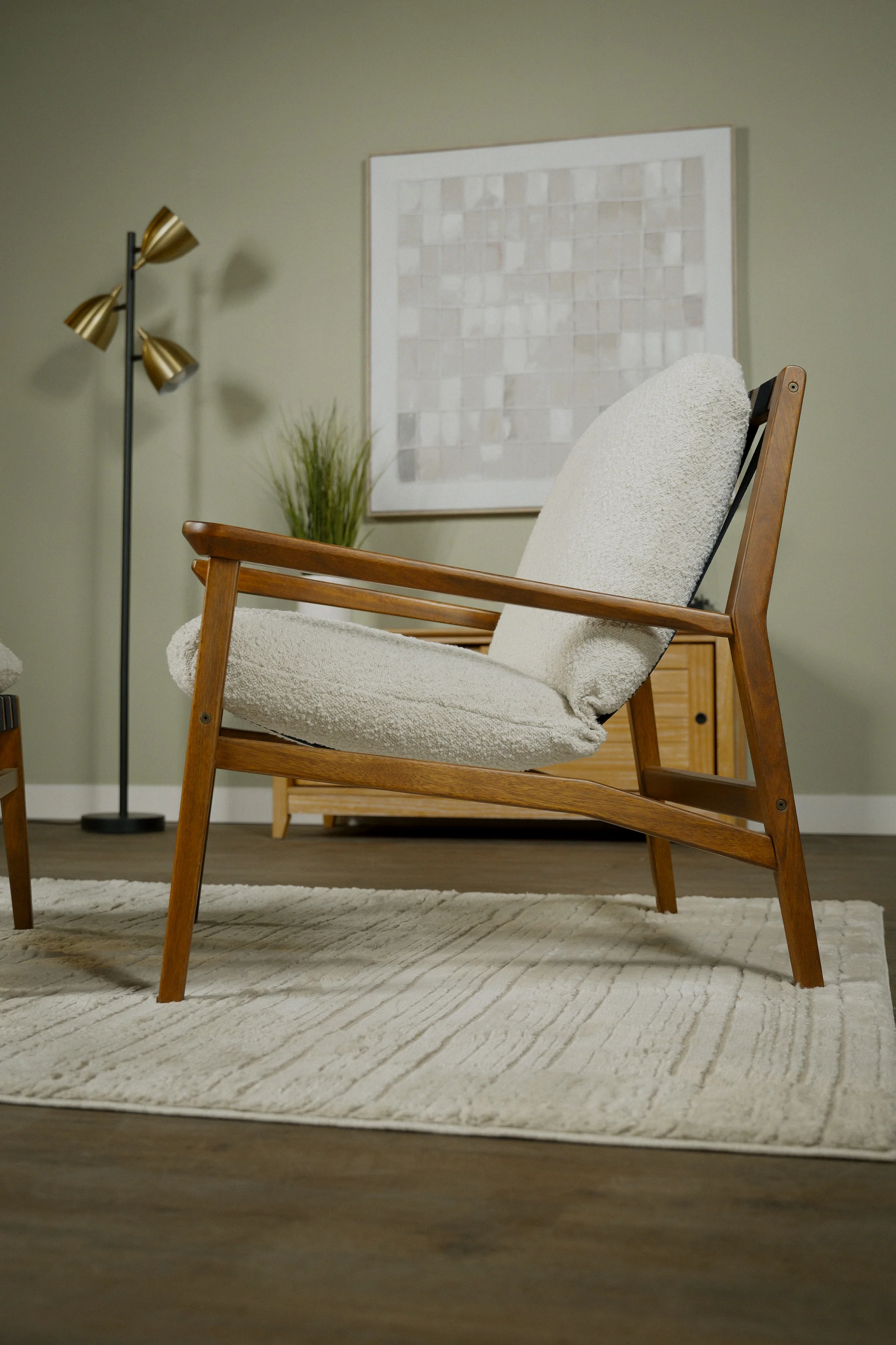 Mid Century Lounge Chair + Ottoman - Image 85